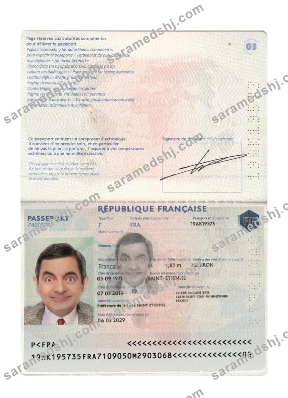France passport 2019-present
